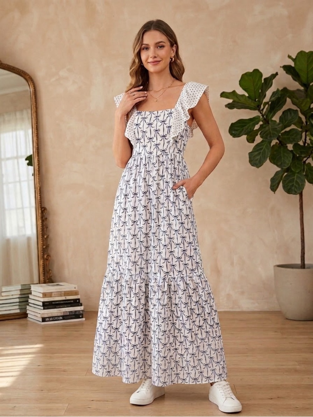 Simply Southern Black Bow Sweet Ruffle Feminine Girly Dress